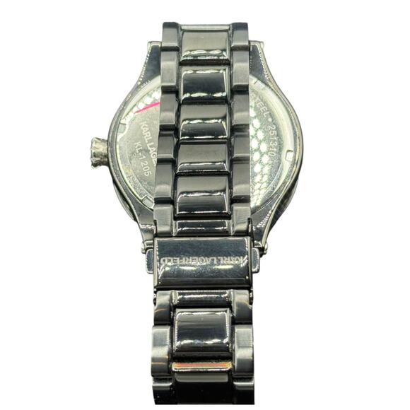 Karl Lagerfeld Black Ceramic-Style Watch with Bracelet w/ Box/Case main image 4